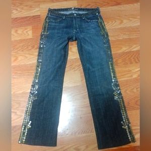 7 for all mankind studded jagger jeans rare